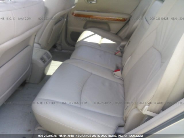 2T2HA31U44C022934 - 2004 LEXUS RX 330 SILVER photo 8