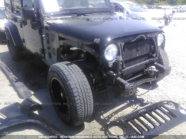 1C4BJWEG9FL661547 - 2015 JEEP WRANGLER UNLIMITE SAHARA BLACK photo 6