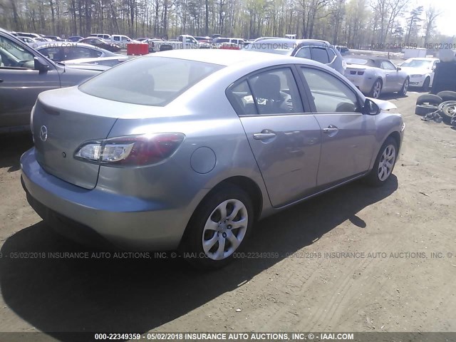 JM1BL1SG8A1128787 - 2010 MAZDA 3 I GRAY photo 4