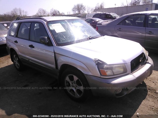 JF1SG65604H733585 - 2004 SUBARU FORESTER 2.5XS ვერცხლისფერი ფოტო 1