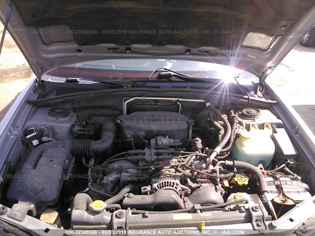 JF1SG65604H733585 - 2004 SUBARU FORESTER 2.5XS ვერცხლისფერი ფოტო 10