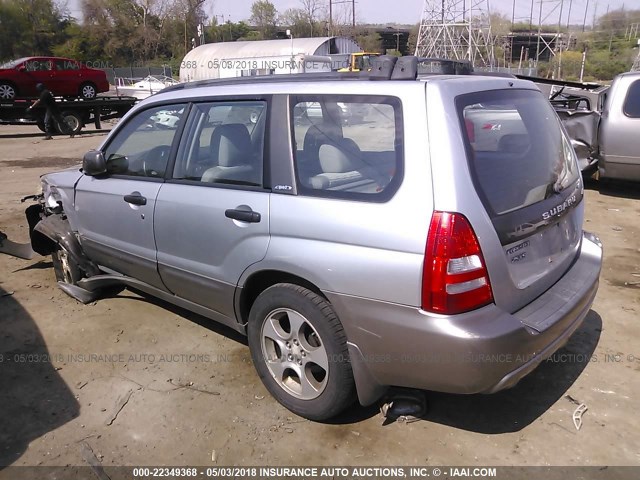JF1SG65604H733585 - 2004 SUBARU FORESTER 2.5XS ვერცხლისფერი ფოტო 3