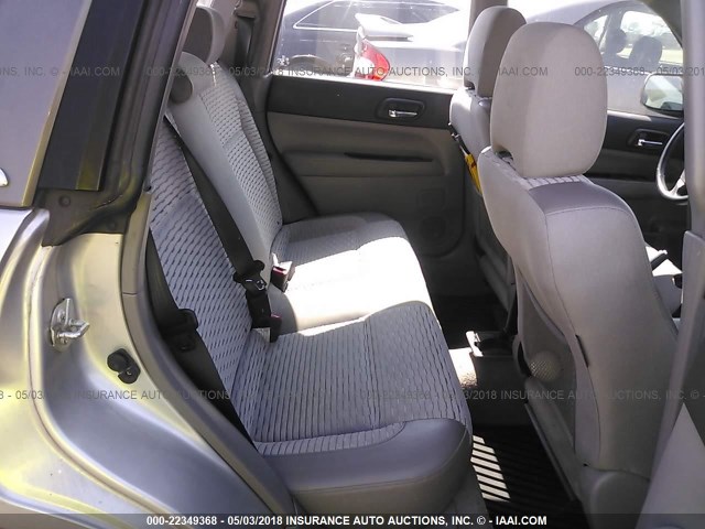 JF1SG65604H733585 - 2004 SUBARU FORESTER 2.5XS ვერცხლისფერი ფოტო 8