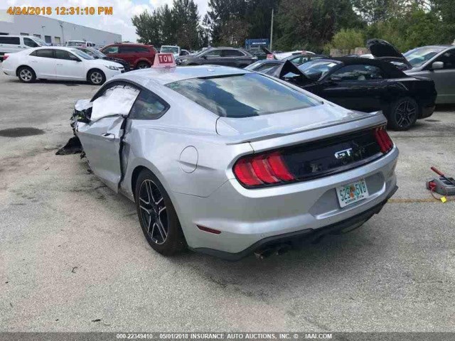 1FA6P8CF7J5117623 - 2018 FORD MUSTANG GT SILVER photo 10