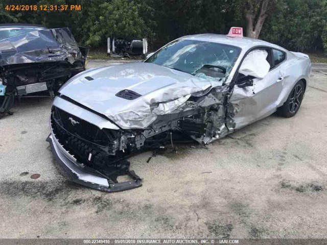 1FA6P8CF7J5117623 - 2018 FORD MUSTANG GT SILVER photo 9