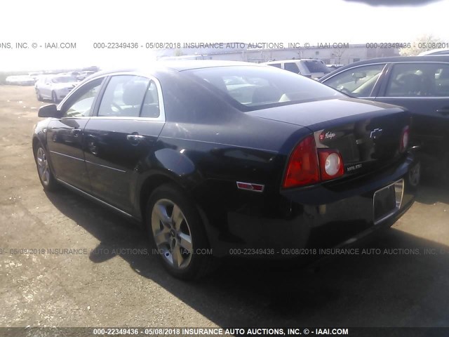 1G1ZH57B58F194689 - 2008 CHEVROLET MALIBU 1LT 黑色 照片 3