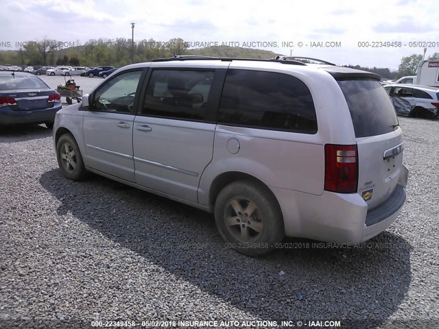 2D8HN54169R663453 - 2009 DODGE GRAND CARAVAN SXT SILVER photo 3