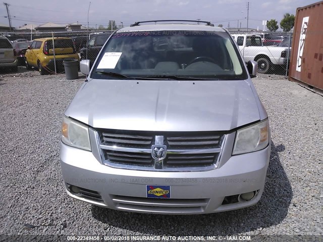 2D8HN54169R663453 - 2009 DODGE GRAND CARAVAN SXT SILVER photo 6