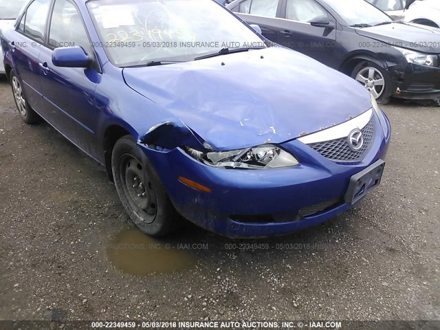 1YVHP80C355M16040 - 2005 MAZDA 6 I Niebieski zdjęcie 6