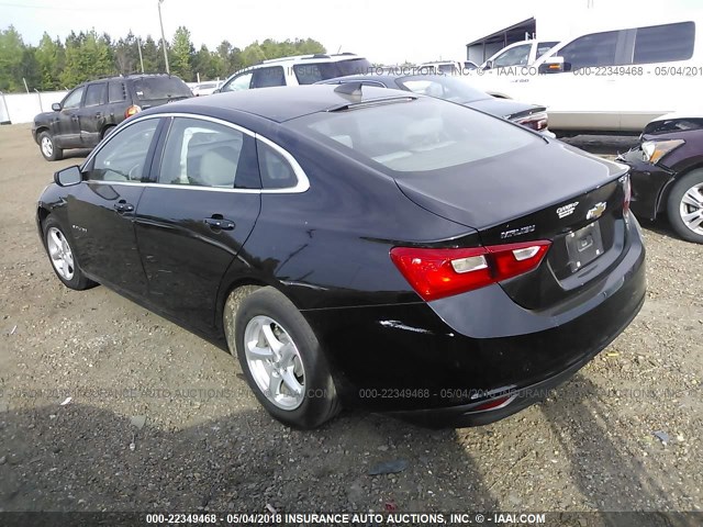 1G1ZB5ST6GF294347 - 2016 CHEVROLET MALIBU LS 黑色 照片 3