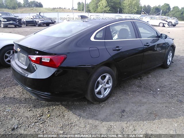1G1ZB5ST6GF294347 - 2016 CHEVROLET MALIBU LS 黑色 照片 4