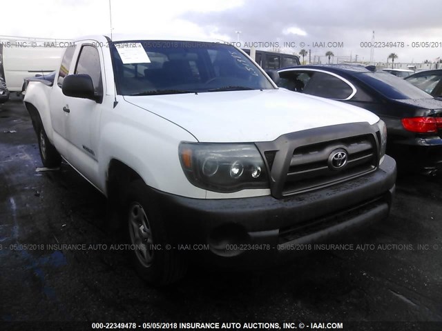 5TETX22NX9Z651985 - 2009 TOYOTA TACOMA ACCESS CAB WHITE photo 1