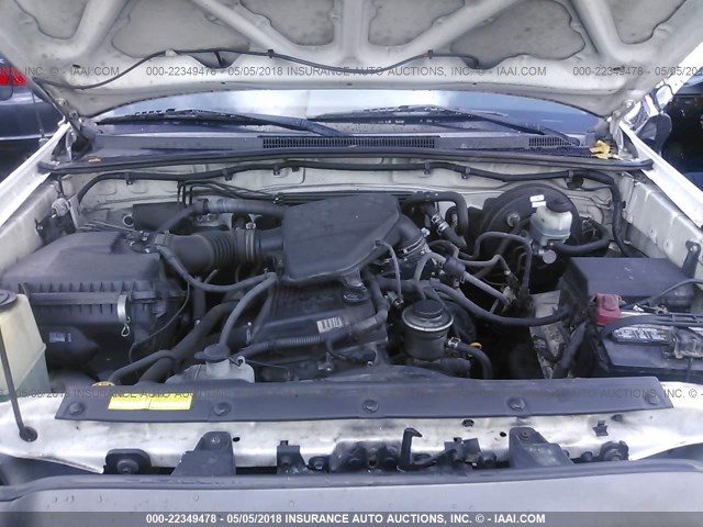 5TETX22NX9Z651985 - 2009 TOYOTA TACOMA ACCESS CAB Weiß Foto 10