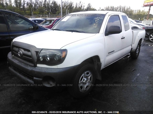 5TETX22NX9Z651985 - 2009 TOYOTA TACOMA ACCESS CAB Weiß Foto 2