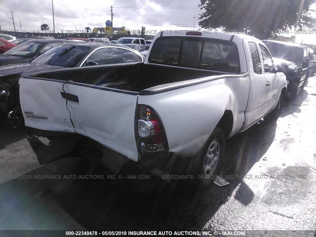 5TETX22NX9Z651985 - 2009 TOYOTA TACOMA ACCESS CAB WHITE photo 4