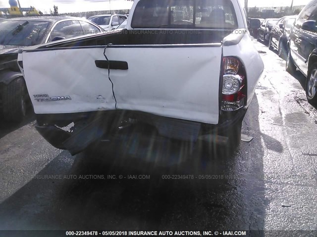 5TETX22NX9Z651985 - 2009 TOYOTA TACOMA ACCESS CAB WHITE photo 6