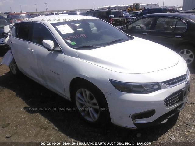 1G1ZD5ST3JF129552 - 2018 CHEVROLET MALIBU LT WHITE photo 1