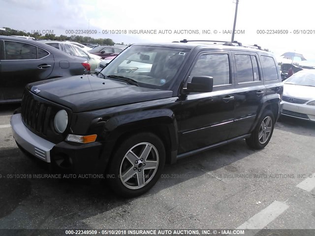 1J8FT48W47D398391 - 2007 JEEP PATRIOT LIMITED BLACK photo 2