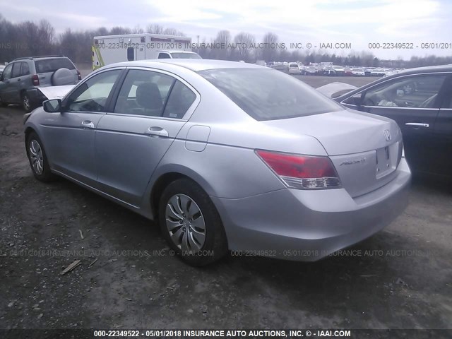 1HGCP26359A058037 - 2009 HONDA ACCORD LX SILVER photo 3