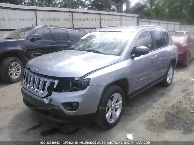 1C4NJCBA1HD147832 - 2017 JEEP COMPASS SPORT GRAY photo 2