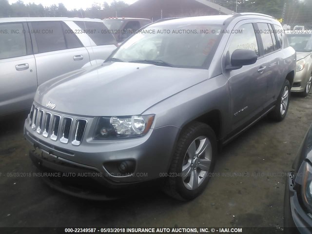 1C4NJDBB2GD638407 - 2016 JEEP COMPASS SPORT GRAY photo 2