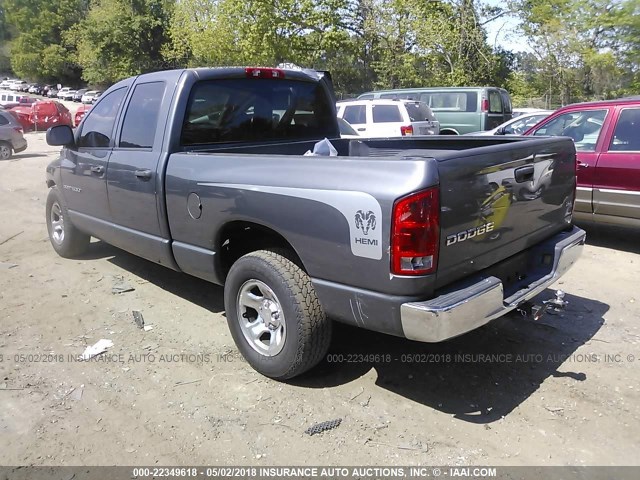 1D7HA18D73S320069 - 2003 DODGE RAM 1500 ST/SLT GRAY photo 3