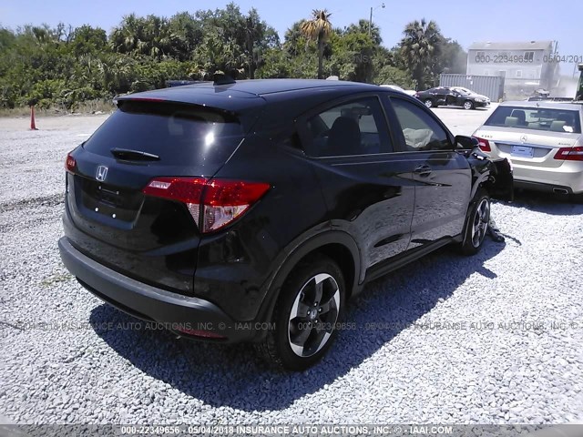 3CZRU5H58JM707915 - 2018 HONDA HR-V EX BLACK photo 4