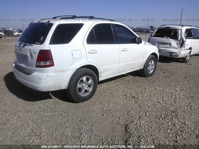 KNDJD733465536310 - 2006 KIA SORENTO EX/LX WHITE photo 4