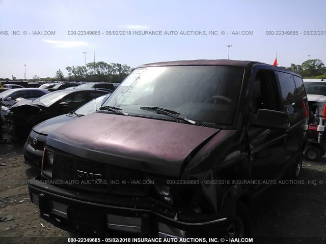 1GKDM19Z1RB517505 - 1994 GMC SAFARI XT MAROON photo 2