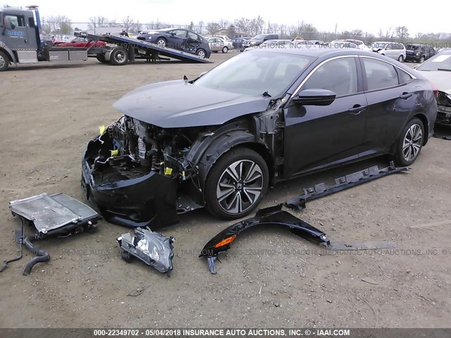 19XFC1F70GE028281 - 2016 HONDA CIVIC EXL BLUE photo 2