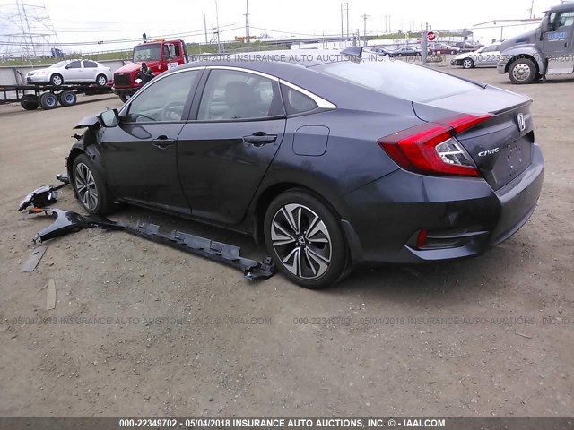 19XFC1F70GE028281 - 2016 HONDA CIVIC EXL BLUE photo 3