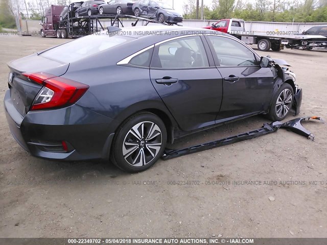 19XFC1F70GE028281 - 2016 HONDA CIVIC EXL BLUE photo 4