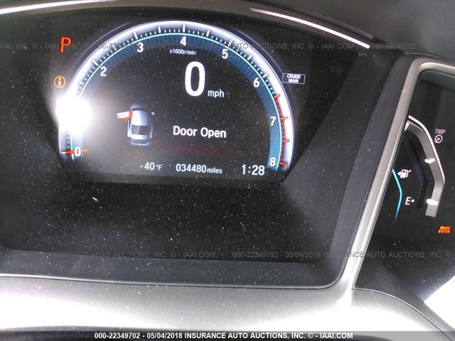 19XFC1F70GE028281 - 2016 HONDA CIVIC EXL BLUE photo 7