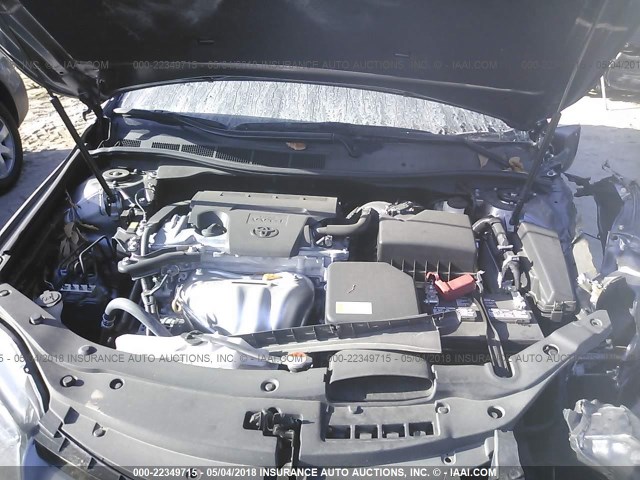 4T1BF1FKXGU124619 - 2016 TOYOTA CAMRY LE/XLE/SE/XSE GRAY photo 10