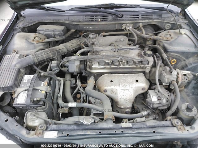 1HGCF86651A113817 - 2001 HONDA ACCORD VALUE GREEN photo 10