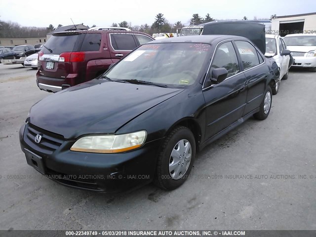 1HGCF86651A113817 - 2001 HONDA ACCORD VALUE GREEN photo 2