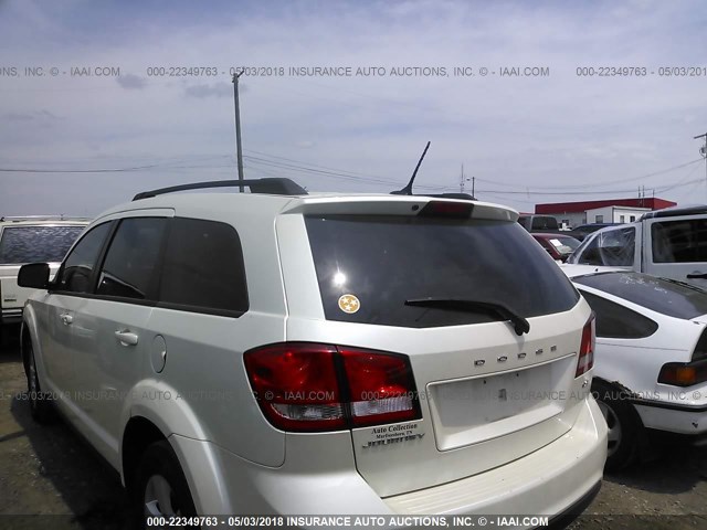 3C4PDCBB5CT394427 - 2012 DODGE JOURNEY SXT WHITE photo 3