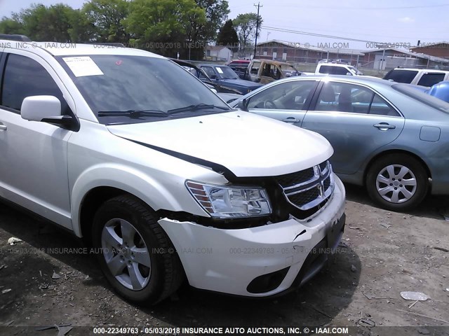 3C4PDCBB5CT394427 - 2012 DODGE JOURNEY SXT WHITE photo 6