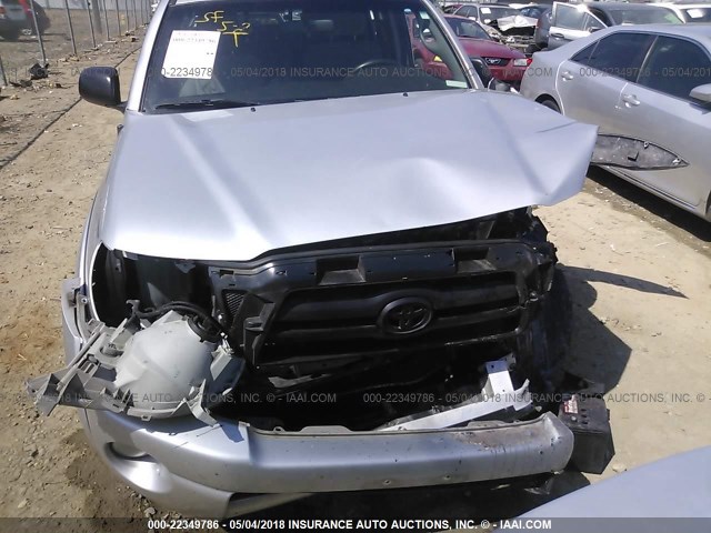 3TMJU62N78M054375 - 2008 TOYOTA TACOMA DOUBLE CAB PRERUNNER SILVER photo 6
