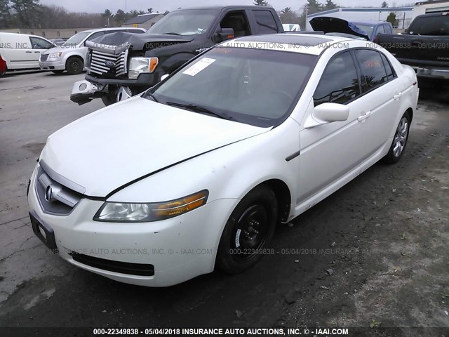 19UUA66234A057577 - 2004 ACURA TL WHITE photo 2