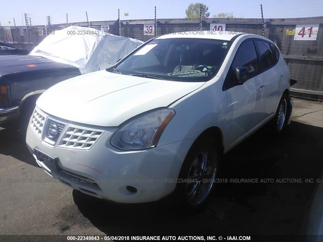 JN8AS58VX9W442634 - 2009 NISSAN ROGUE S/SL WHITE photo 2