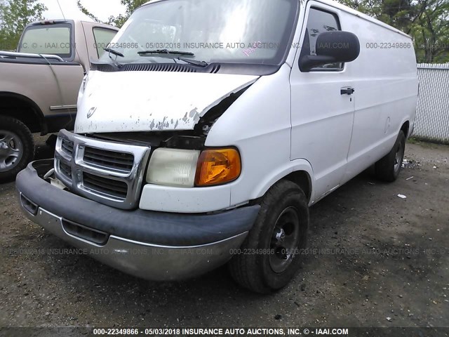 2B6HB11Z8XK574648 - 1999 DODGE RAM VAN B1500 WHITE photo 2