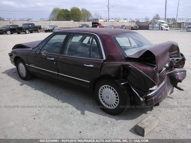 1G4HP52K5WH530724 - 1998 BUICK LESABRE CUSTOM MAROON photo 3