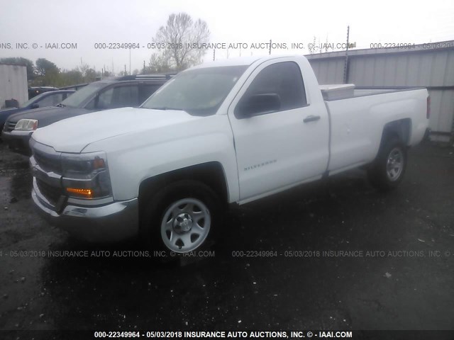 1GCNCNEH6GZ415757 - 2016 CHEVROLET SILVERADO C1500/C1500  LS WHITE photo 2