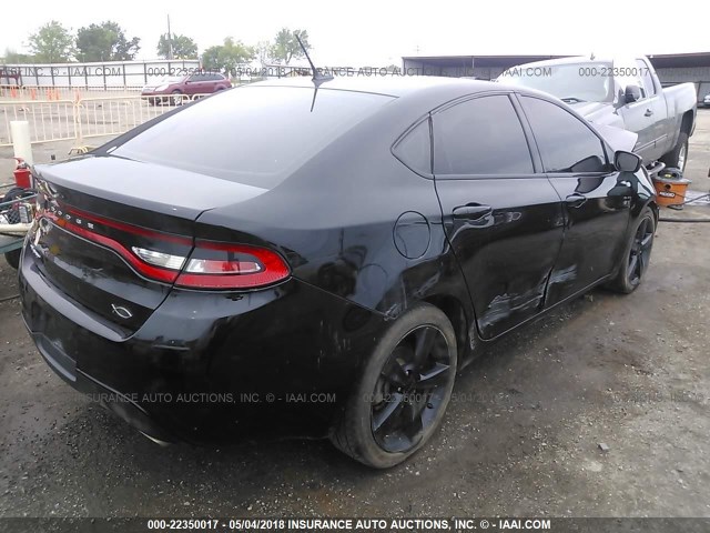 1C3CDFBB6FD102153 - 2015 DODGE DART SXT BLACK photo 4