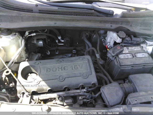 KM8JU3AC8BU210999 - 2011 HYUNDAI TUCSON GLS/LIMITED თეთრი ფოტო 10