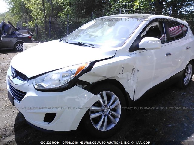 KM8JU3AC8BU210999 - 2011 HYUNDAI TUCSON GLS/LIMITED თეთრი ფოტო 6