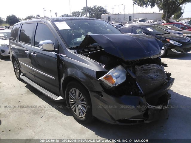 2C4RC1CG5GR121250 - 2016 CHRYSLER TOWN & COUNTRY TOURING L GRAY photo 1