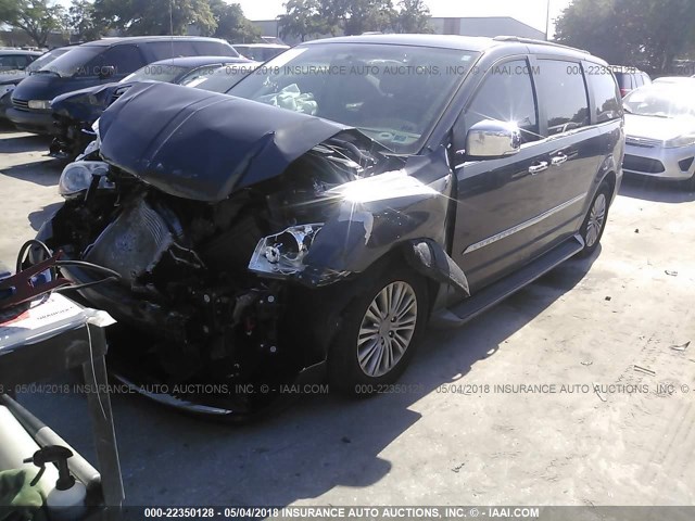 2C4RC1CG5GR121250 - 2016 CHRYSLER TOWN & COUNTRY TOURING L GRAY photo 2