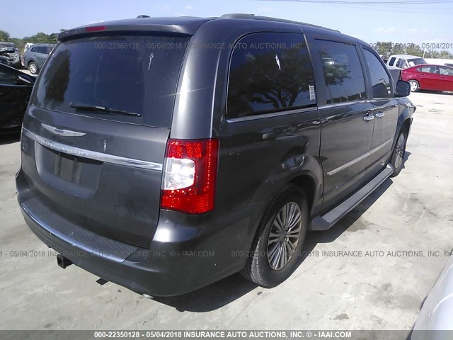 2C4RC1CG5GR121250 - 2016 CHRYSLER TOWN & COUNTRY TOURING L GRAY photo 4